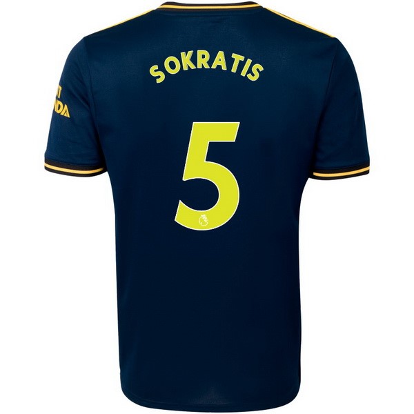 Camiseta Arsenal NO.5 Sokratis Tercera equipación 2019-2020 Azul